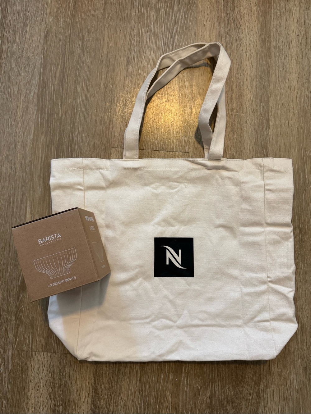 Nespresso Set Dessert Bowls + Canvas Tote Bag